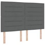 Uzglavlje Tamno siva 160 cm tkanina