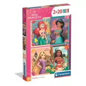 Slagalica 2x20 Super Color DISNEY PRINCEZE | Clementoni 24092 | 3+