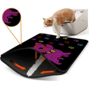 Aberto Design Prostorika za toalet za macke Nrszn0104, 45 x 60 cm, Crna