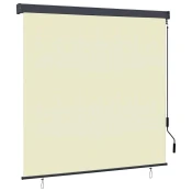 vidaXL Zunanja Rolfa Črtasto Prilagodljiva krema 180 x 250 cm blago