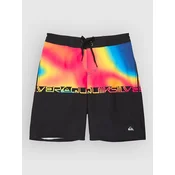 Quiksilver Everyday Half Jam 17 Kids kopalne hlače black wordblock