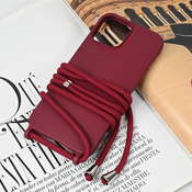Maska za iPhone 13 Pro Max 6.7 Crossbody bordo