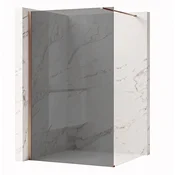 Stena za prhanje Rea Flexi Grey/Brush Copper 90