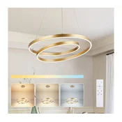 Brilagi-LED prigušiva viseci luster na sajli TWISTER LED/48W/230V precnika 50 cm zlatna +DO