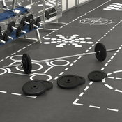 Dvorucni uteg s plocama 90 kg
