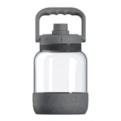 Asobu - The Barkley Dog Bowl - Tritanflasche 1,5 Liter mit Hundenapf grau