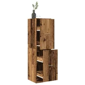 Vidaxl Lekarniška omara starinski les 40x41x144,5 cm inženirski les