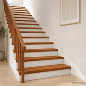 vidaXL Stopnice 2 kos 80 x 25 x 2 cm Rjava Masivno hrastovo les