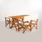 Hanah Home Baštenski set sto i 4 stolice MYR01, Krem
