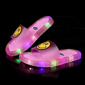 Otroški natikači z LED lučkami | HAPPYS, Roza