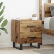 vidaXL Nočna omarica Star les 40 x 35 x 47.5 cm Konstruiran les