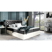 Boxspring postelja Wood 3 - 140x200 cm - nordijski tik
