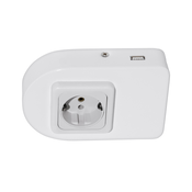Eglo 94663 - SCHUKO uticnica za ugradnju ispod elementa sa USB prikljuckom TAXANO