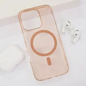 Maska Transparent Mag Case za iPhone 16 Pro Max zlatna