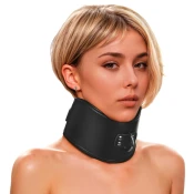 XR Brands Hard Stance Padded Lockable Posture Collar Black Adjustable AH612