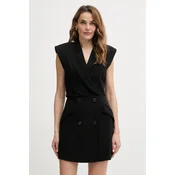 KARL LAGERFELD Cocktail obleka B1W13051 Črna Slim Fit