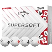 Callaway Supersoft 2025 White Aces Golf žogice