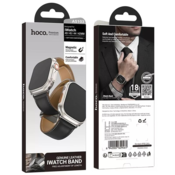 Hoco Silikonska maskica 20 mm za iWatch 38, iWatch 40 i iWatch 41 mm - crna