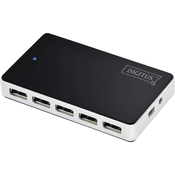 Digitus 10-portni USB 2.0 hub Digitus crni/srebrni