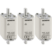 SIEMENS VLOŽEK NIZKONAPETOSTNE MOČNOSTNE VAROVALKE G.000, 80 A, 3 KOSI