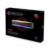 A-DATA 1TB M.2 PCIe Gen3 x4 XPG SPECTRIX S40G RGB AS40G-1TT-C SSD