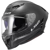 Motociklisticka kaciga koja pokriva cijelo lice LS2 FF807 Dragon Carbon mat crna