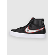 Nike Zoom Blazer Mid Pro Gt Skate cevlji black / mtlc sil / un red / wht