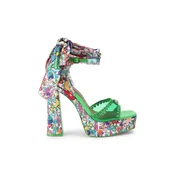 Kurt Geiger London sandali s polno peto (blok) Vinyl Tie Platform
