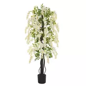 Homestar Umetna rastlina glicinija 24x165 cm bela plastika