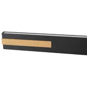 Brilliant LED obesna svetilka Streamline, dolžina 130 cm, črna, kovina - Dnevna soba/jedilnica - Sodobni - črna, svetlo lesena