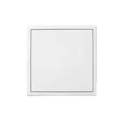HACO Inšpekcijska vrata Metal inspection door 300 x 300 mm, with push lock, white 0158