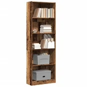 Regal za knjige boja starog drva 60x24x176 cm drveni