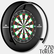 MISSION | Torus 270 | LED osvetlitev za pikado tarčo | Black