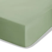 Zelena napenjalna rjuha iz perkala 90x190 cm Easy Iron Percale – Catherine Lansfield