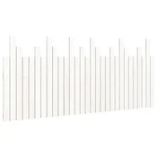 Vidaxl Stensko posteljno vzglavje belo 185 x 3 x 80 cm trdna borovina