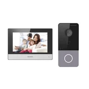 Hikvision Hikvision DS-KIS603-P(C)/EU video domofon sistem, 17.8 cm (7), Črn/Siv/Srebrn