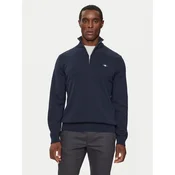 Gant Pulover Casual Cotton Half Zip 8030170 Mornarsko modra Regular Fit