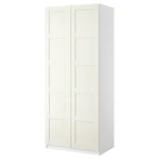 PAX/BERGSBO Garderobni sestav, bela/bela, 100x60x236 cm