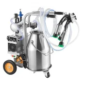 VEVOR Stroj za molžo krav 25 L 305x520 mm Nerjaveče jeklo Električni