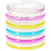 Repelentna sveča Citronella Stripes, 780 g , 11 in12 cm, roza