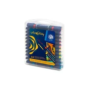 Astra Art&Hobby obojestranski akrilni markerji v kovčku, 24 barv, 207025001