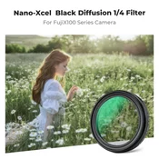 K&F CONCEPT Fujifilm Black Mist 1/4 filter, black, lens HD coating waterproof and scratch-resistant,