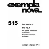 AUERBACH:TRIO NO.1 FOR VIOLIN,CELLO AND PIANO