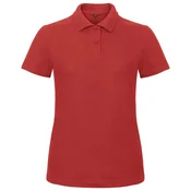 MAJICA KRATKI RUKAVI POLO B&C ID.001/WOMEN 180G CRVENA L