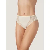 zd ZERO DEFECTS Spodnje hlače Naroa high waist Soy fiber naravno bela