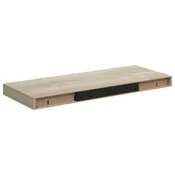 Vidaxl Stenske police 2 kosa barva hrasta 60x23,5x3,8 cm MDF