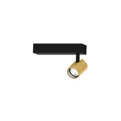 Wever & Ducré Lighting WEVER & DUCRÉ LED-žaromet Ceno črno/zlato 2.700 K 1-žarometni - Dnevna soba/jedilnica - Sodobni - črna, zlata - Aluminij