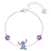 Disney Čudovita srebrna zapestnica Stitch Lilo & Stitch BS00095SL-65.CS