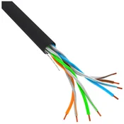 Lanberg LANBERG UTP KABEL CAT.5E 305M CU ŽICA ČRNI FLUKE