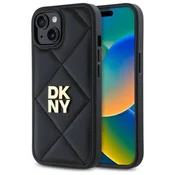 slomart Etui DKNY Quilted Stack Logo za iPhone 15 - črno